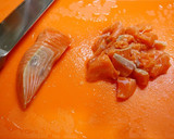 簡単！銀鮭豆苗の卵とじ作り方1写真