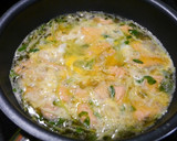 簡単！銀鮭豆苗の卵とじ作り方3写真