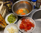 トマトと枝豆の ふんわり玉子中華炒め作り方1写真