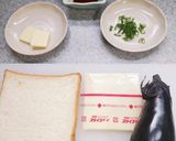 茄子の焦がしバター醤油トースト作り方1写真