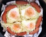 キャベツと玉子の巣ごもりトースト作り方4写真