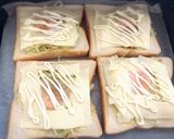 キャベツと玉子の巣ごもりトースト作り方6写真