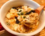 カップで簡単オートミール坦々スープ丼作り方4写真