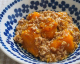 煮るのは5分！南瓜と豚ミンチのそぼろ煮♪作り方6写真