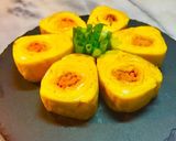 No2520和朝食、焼鮭、卵焼き、煮物作り方2写真
