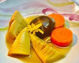 No2520和朝食、焼鮭、卵焼き、煮物作り方3写真
