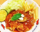 豚ロースと舞茸のトマトソース煮作り方7写真