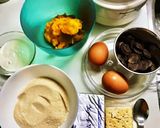 炊飯器でカボチャチョコレートチーズケーキ作り方1写真