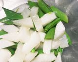 レンジ大根スナップエンドウ甘酢塩きんぴら作り方11写真