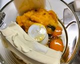 炊飯器でカボチャチョコレートチーズケーキ作り方4写真