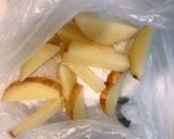 レンチンと米粉で、揚げないフライドポテト作り方3写真