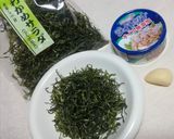 茎わかめサラダのツナガーリック和え作り方1写真