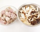 豚スネとキノコのカレー作り方1写真