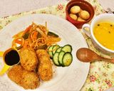 綺麗に揚げるサクサクコロッケ。卵乳不使用作り方10写真
