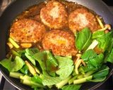 mさば缶入り 和風ひき肉ハンバーグ作り方10写真