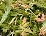 水菜のサラダ（シンプルドレッシング）作り方4写真