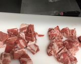 スライス肉からミンチを作るハンバーグ作り方1写真