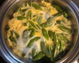 スナップエンドウと高野豆腐の卵とじ作り方3写真