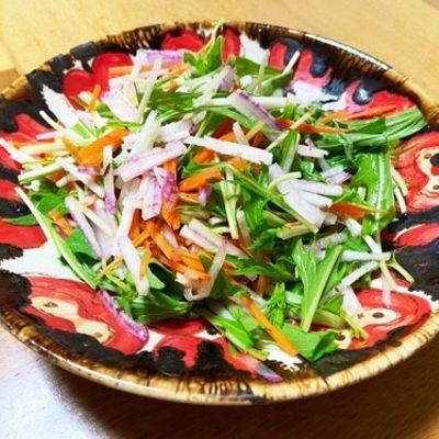 やみつき水菜サラダ by tokuherb 【クックパッド】 簡単おいしい