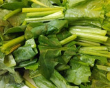 ご飯がすすむ！ほうれん草と豆腐の炒め物作り方1写真