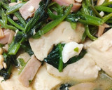 ご飯がすすむ！ほうれん草と豆腐の炒め物作り方5写真