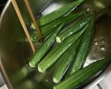 オクラときゅうりの乾物和え作り方2写真
