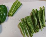 肉野菜炒め（ピーマン・生きくらげ等）作り方1写真