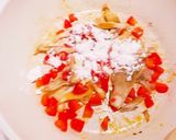 そら豆と舞茸のクリームパスタ作り方2写真