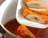 白菜とゴボ天の煮物作り方1写真