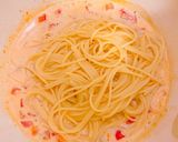 そら豆と舞茸のクリームパスタ作り方4写真