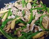 肉野菜炒め（ピーマン・生きくらげ等）作り方10写真