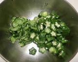 オクラときゅうりの乾物和え作り方7写真