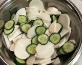 かぶとスモークサーモンのマリネ☆作り方1写真