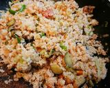 時短料理シリーズ✨辛子明太野菜チャーハン作り方4写真