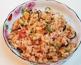 時短料理シリーズ✨辛子明太野菜チャーハン作り方5写真