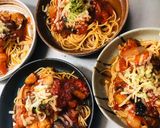 たっぷりトマトの鶏肉パスタ作り方7写真