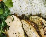 レトルトカレー＆鶏肉の塩レモンステーキ作り方4写真