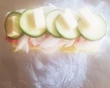 サーモンと野菜のミルフィーユホイル焼き作り方2写真