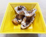 ふもと赤鶏の鶏皮甘辛揚げ。作り方5写真