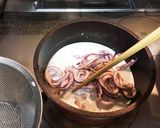 イカとたらこのクリームパスタ作り方4写真