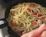 さば缶とフレッシュトマトのパスタ作り方5写真