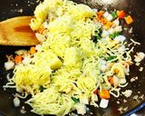 フワパラそばめし。作り方4写真