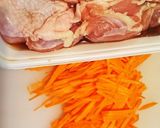 油揚と人参の鶏もものせ炊き込みご飯♡作り方1写真