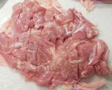 鶏モモ肉で丸鶏風♪簡単ローストチキン！作り方1写真
