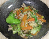 チンゲン菜と豚肉のとろみ炒め作り方8写真