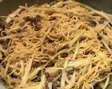 中華風ひき肉とセロリの焼きそば作り方7写真