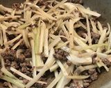 中華風ひき肉とセロリの焼きそば作り方6写真