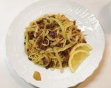 中華風ひき肉とセロリの焼きそば作り方8写真