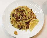 中華風ひき肉とセロリの焼きそば作り方8写真