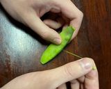絹さやとはんぺんのうま煮作り方1写真